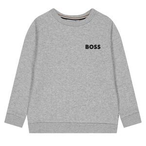 Boss Boys Logo Long-Sleeved Sweatshirt / Gray